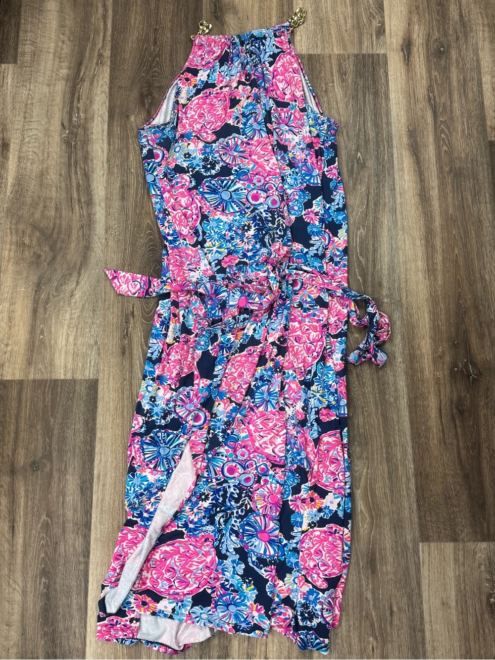 Lilly Pulitzer Bingham Halter Midi Dress Women’s XL - Picture 2 of 4